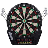 HOMCOM Cible Jeu de flechettes électronique Professionnel 27 Jeux 243 Variations - Fléchettes pour...